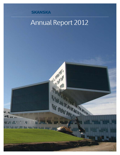 Thumbnail Skanska Annual Report 2012