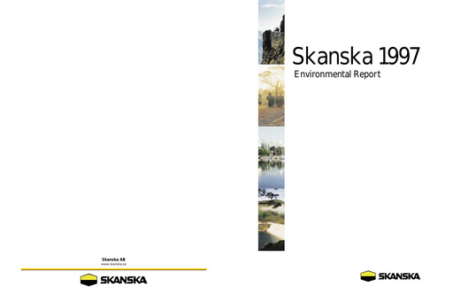 Thumbnail Skanska Sustainability Report 1997