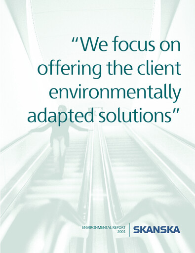 Thumbnail Skanska Sustainability Report 2001