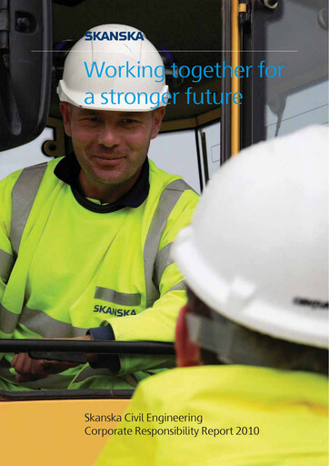 Thumbnail Skanska Sustainability Report 2009