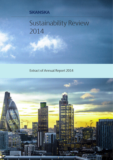 Thumbnail Skanska Sustainability Report 2014