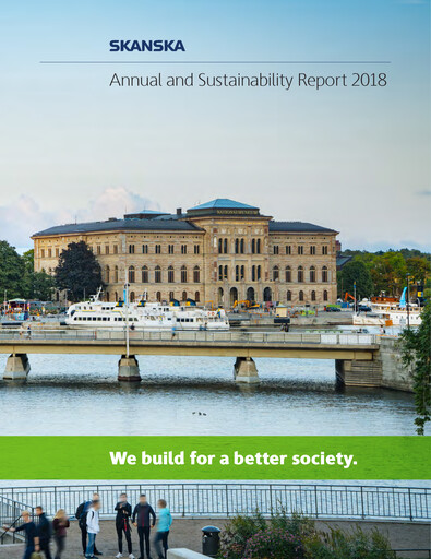 Thumbnail Skanska Sustainability Report 2018
