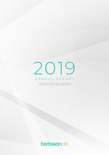 Thumbnail Betsson AB Annual Report 2019