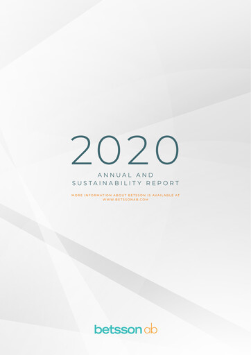 Thumbnail Betsson AB Annual Report 2020