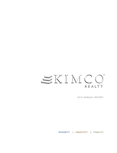 Thumbnail Kimco Realty
 Annual Report 2010