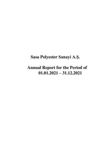 Thumbnail Sasa Polyester Annual Report 2021