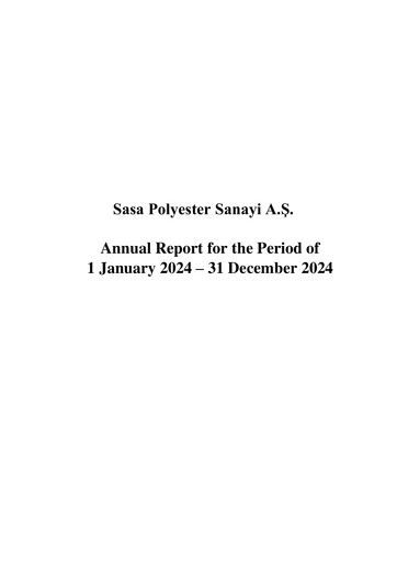 Thumbnail Sasa Polyester Annual Report 2024