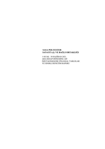 Thumbnail Sasa Polyester Half-year Report 2021-h1