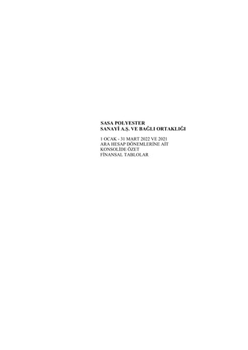 Thumbnail Sasa Polyester Quarterly Report 2022-q1