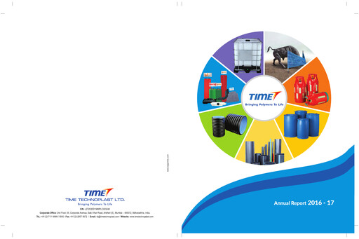 Thumbnail Time Technoplast Annual Report 2016-2017