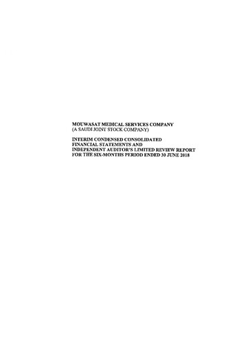 Thumbnail Mouwasat Medical Services Company Financial Statement 2018-h1