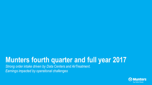 Thumbnail Munters Group AB Quarterly Report 2017-q4