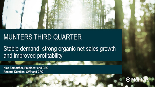 Thumbnail Munters Group AB Quarterly Report 2019-q3