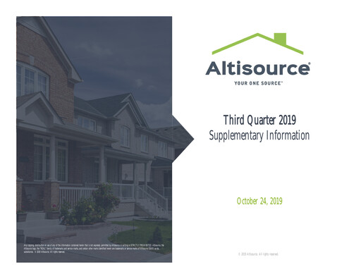 Miniature Altisource Portfolio
 Rapport trimestriel 2019-q3