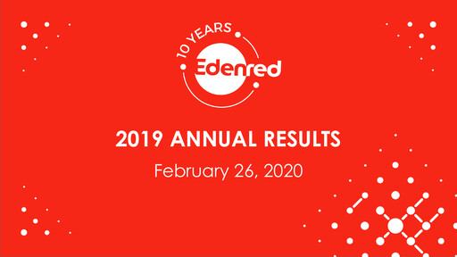 Thumbnail Edenred Financial Report 2019