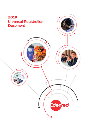 Thumbnail Edenred Universal Registration Document 2019