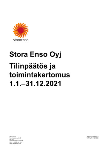 Thumbnail Stora Enso
 Financial Statement 2021
