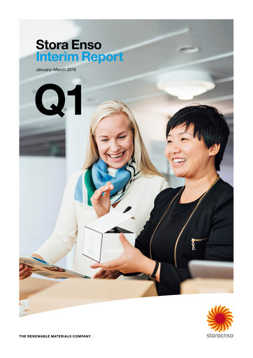Thumbnail Stora Enso
 Quarterly Report 2019-q1