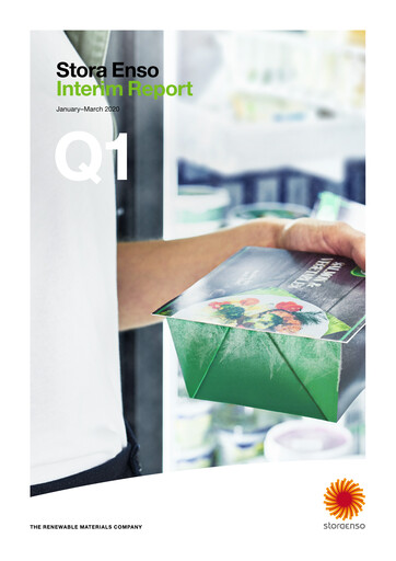 Thumbnail Stora Enso
 Quarterly Report 2020-q1