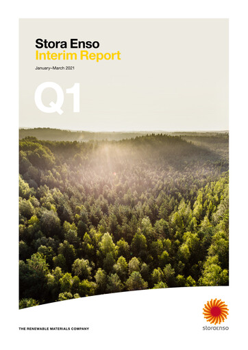 Thumbnail Stora Enso
 Quarterly Report 2021-q1