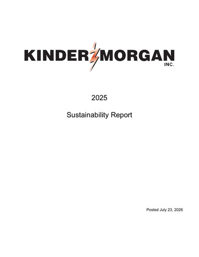 Thumbnail Kinder Morgan Sustainability Report 2025