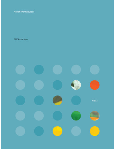 Thumbnail Alnylam Pharmaceuticals
 Annual Report 2007