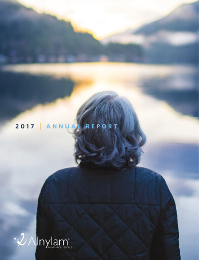 Thumbnail Alnylam Pharmaceuticals
 Annual Report 2017