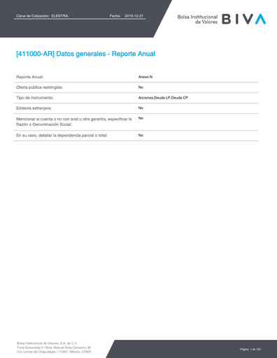 Thumbnail Grupo Elektra
 Annual Report 2019