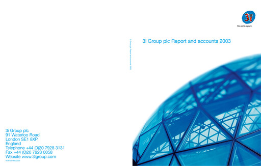 Miniature 3i Group Rapport annuel 2003