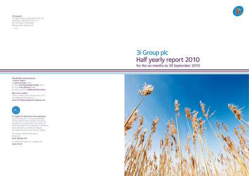 Thumbnail 3i Group Half-year Report 2010-h1