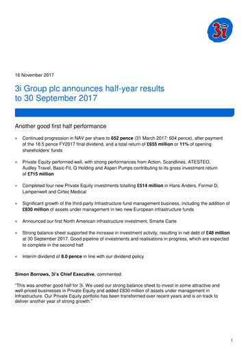 Thumbnail 3i Group Half-year Report 2017-h1