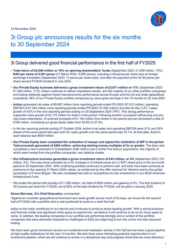 Vorschaubild 3i Group Halbjahresbericht 2024-h1