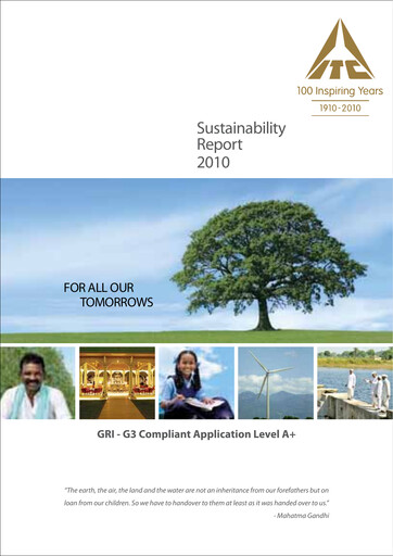 Thumbnail ITC Sustainability Report 2010