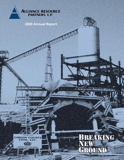 Miniature Alliance Resource Partners Rapport annuel 2000