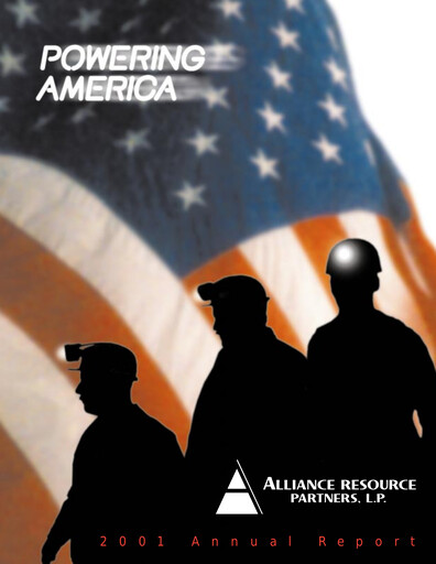 Miniature Alliance Resource Partners Rapport annuel 2001