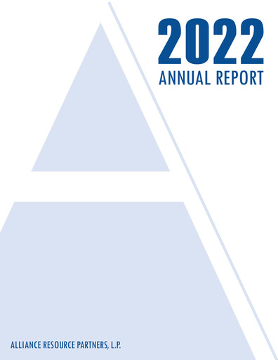 Miniature Alliance Resource Partners Rapport annuel 2022