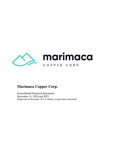 Thumbnail Marimaca Copper Financial Statement 2024