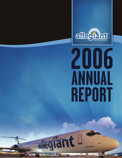 Vorschaubild Allegiant Travel Company Jahresbericht 2006