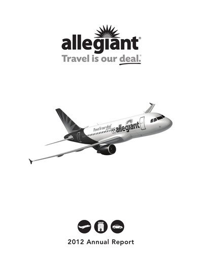 Vorschaubild Allegiant Travel Company Jahresbericht 2012