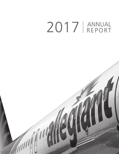 Vorschaubild Allegiant Travel Company Jahresbericht 2017
