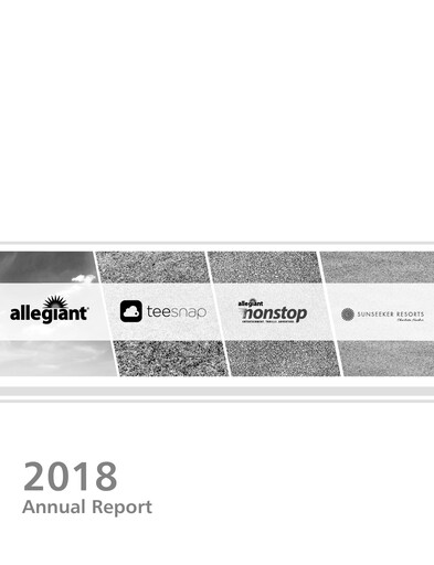 Vorschaubild Allegiant Travel Company Jahresbericht 2018