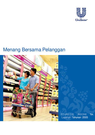 Miniature Unilever Indonesia Rapport annuel 2005