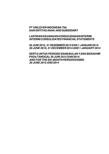 Vorschaubild Unilever Indonesia Halbjahresbericht 2015-h1