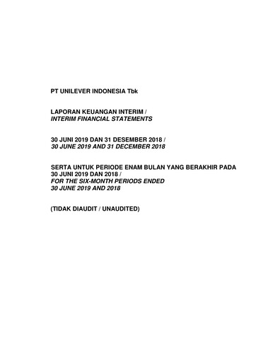 Vorschaubild Unilever Indonesia Halbjahresbericht 2019-h1