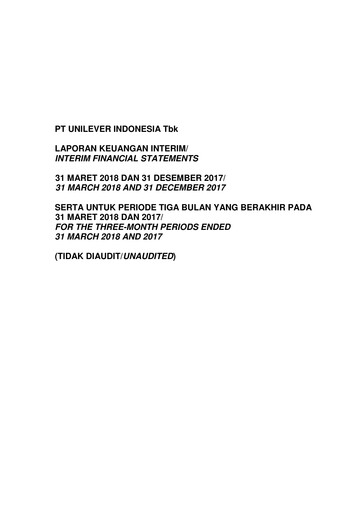 Vorschaubild Unilever Indonesia Quartalsbericht 2018-q1
