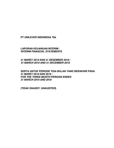 Vorschaubild Unilever Indonesia Quartalsbericht 2019-q1