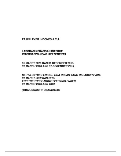 Vorschaubild Unilever Indonesia Quartalsbericht 2020-q1