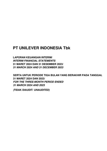 Vorschaubild Unilever Indonesia Quartalsbericht 2024-q1