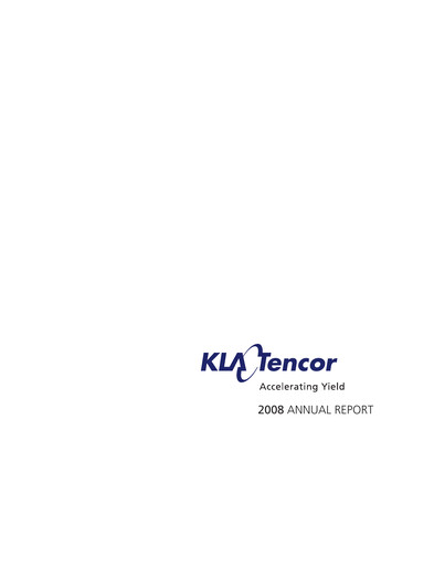 Thumbnail KLA Annual Report 2008