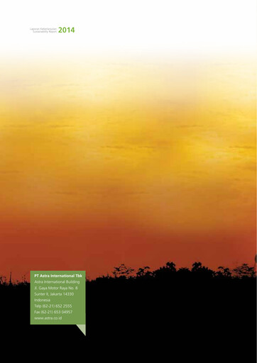 Thumbnail Astra International
 Sustainability Report 2014